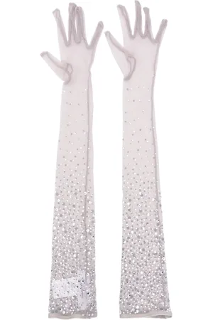 ALEX PERRY Guantes con detalles de cristal