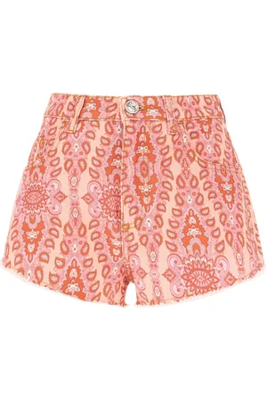 Etro Shorts de mezclilla con motivo de cachemira