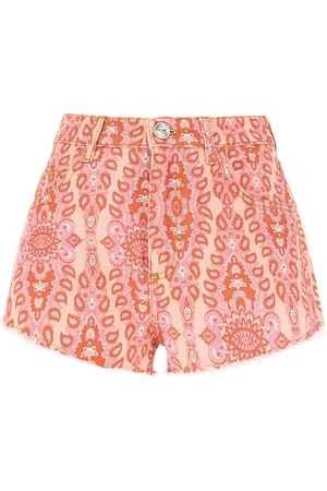 Etro Shorts de mezclilla con motivo de cachemira
