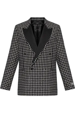 AMIRI Blazer de bouclé con doble botonadura