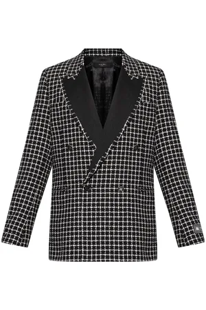 AMIRI Blazer de bouclé con doble botonadura