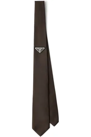 Prada Corbata con logo triangular