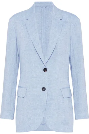 Brunello Cucinelli Blazer con detalle de cadena Monili