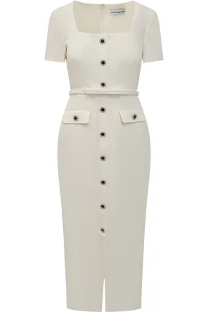 Self-Portrait Vestido midi con botones
