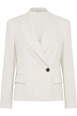 Brunello Cucinelli Blazer con detalle de cadena Monili