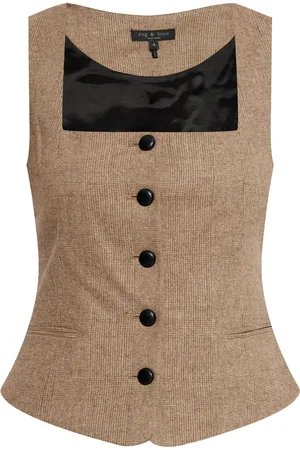 RAG&BONE Chaleco con motivo de cuadros