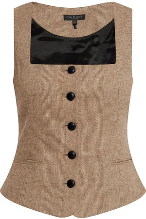 RAG&BONE Chaleco con motivo de cuadros