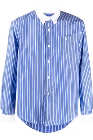 Sporty & Rich Camisa con rayas estampadas y logo bordado