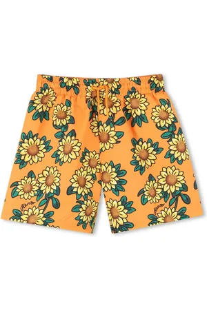 Kenzo Shorts de playa con estampado floral en toda la pieza