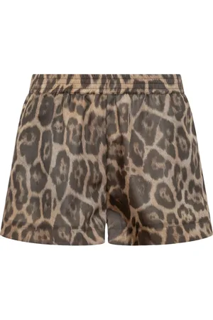Stella McCartney Bermudas con estampado de leopardo