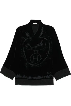 Hermès Blusa de terciopelo 2000