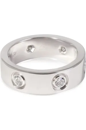 Cartier Anillo Love en oro blanco de 18kt con diamantes
