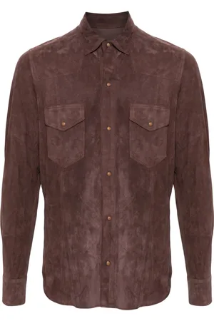 ELEVENTY Camisa de gamuza