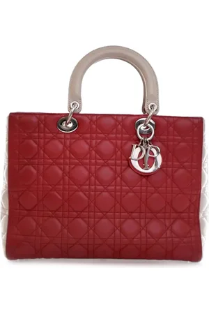 Dior Bolsa satchel Large Bicolor Lambskin Cannage Lady Dior 2013