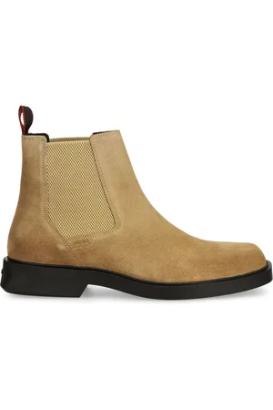 HUGO BOSS Botas Chelsea de gamuza con puntera cuadrada