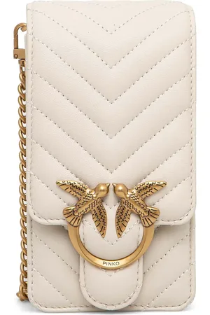 Pinko Funda para celular con capitonado chevron
