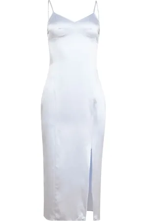 FLEUR DU MAL Slip dress con abertura frontal