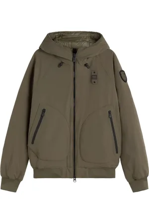 Blauer Chamarra bomber capitonada