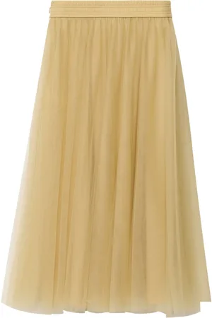 Fabiana Filippi Falda midi con diseño plisado