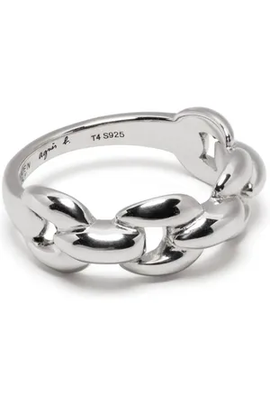 AGNÈS B. Anillo de cadena hueca