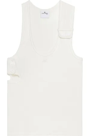 Courrèges Top con aberturas años 90