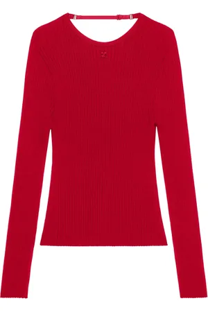 Courrèges Suéter con detalle de lencería