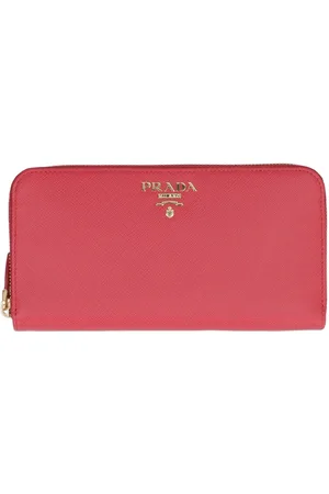 Prada Logo-plaque zip-around wallet