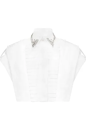 Philipp Plein Camisa corta con detalles de strass