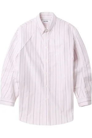 Hed Mayner Camisa con rayas estampadas