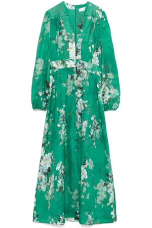 ZIMMERMANN Vestido midi Everley Plunge