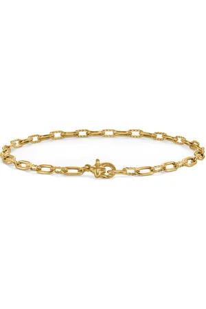 David Yurman Pulsera de cadena DY Madison en oro amarillo de 18kt de 3mm