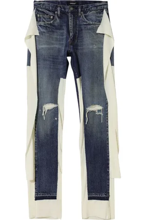 UNDERCOVER Pantalones rectos con efecto envejecido