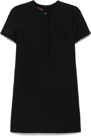 Gucci Vestido corto con pliegues invertidos