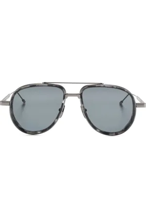 Thom Browne Lentes de sol estilo piloto