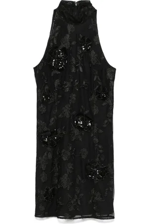 ROTATE Vestido corto con bordado floral
