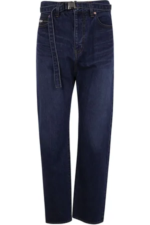 SACAI Jeans rectos con cinturón