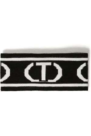 Twin-Set Diadema con logo en intarsia