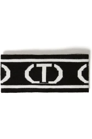 Twin-Set Diadema con logo en intarsia