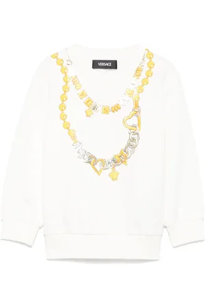VERSACE Sudadera con logo de collar