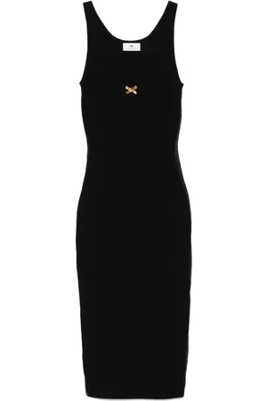 Elisabetta Franchi Vestido midi con detalle de moño