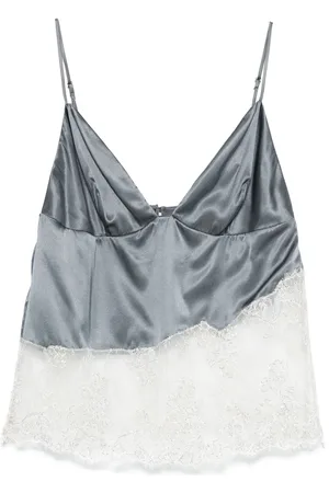 Elisabetta Franchi Top con detalle de encaje