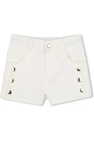 Chloé Shorts de mezclilla con bordes festoneado