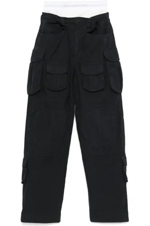 Alexander Wang Pantalones con logo en la pretina