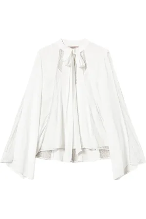 Twin-Set Blusa con detalle de encaje