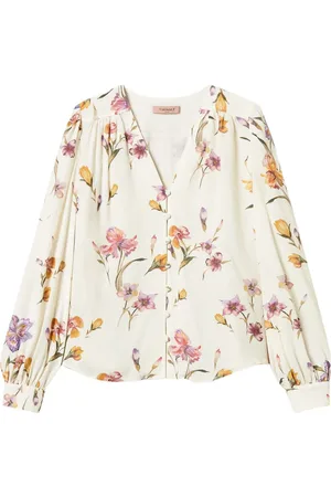 Twin-Set Camisa en crepé de china