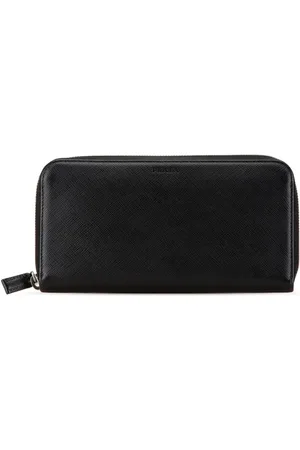 Prada Cartera Saffiano Zip Around Wallet larga 2000-2023