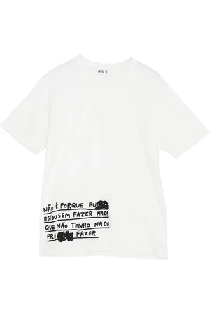 Uma Raquel Davidowicz Playera con eslogan estampado