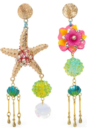 AMIR SLAMA Aretes largos Jade de x Jade