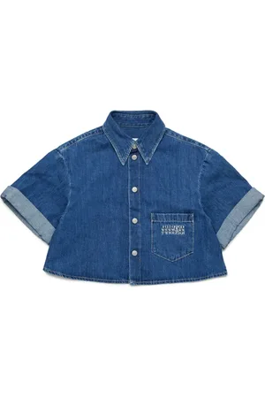 Maison Margiela Camisa corta de mezclilla