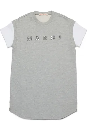Marni Vestido estilo playera con aplique del logo